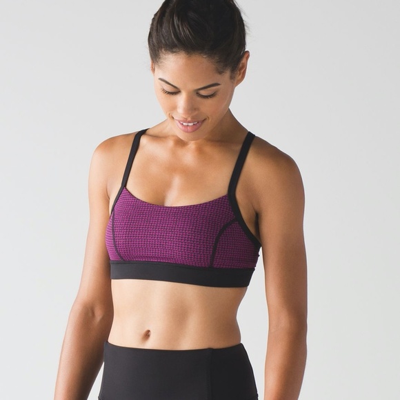 lululemon athletica Other - Lululemon Houndstooth Rise & Run Sports Bra